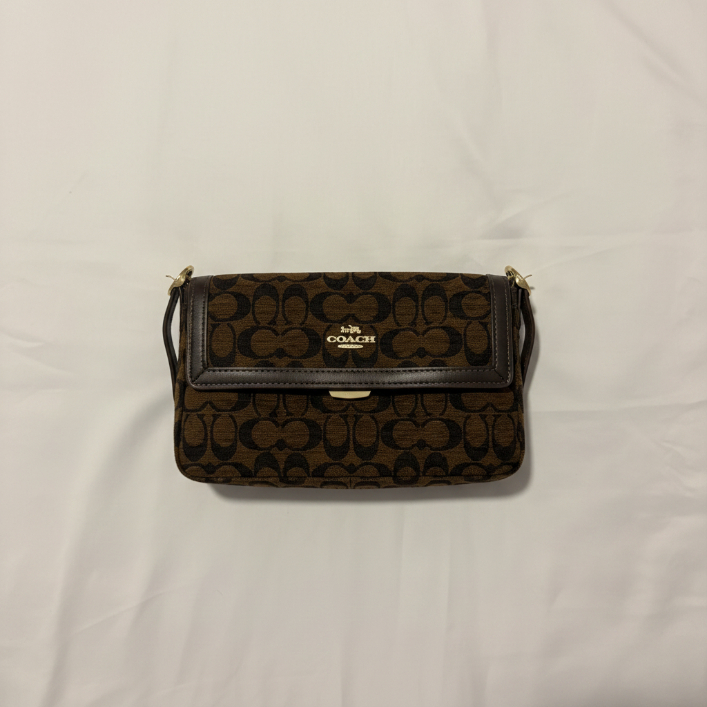 Coach Bag Clean Flat Lay