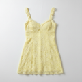 Yellow Lace Dress Clean Flat Lay