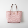 Pink Coach Tote Flat Lay